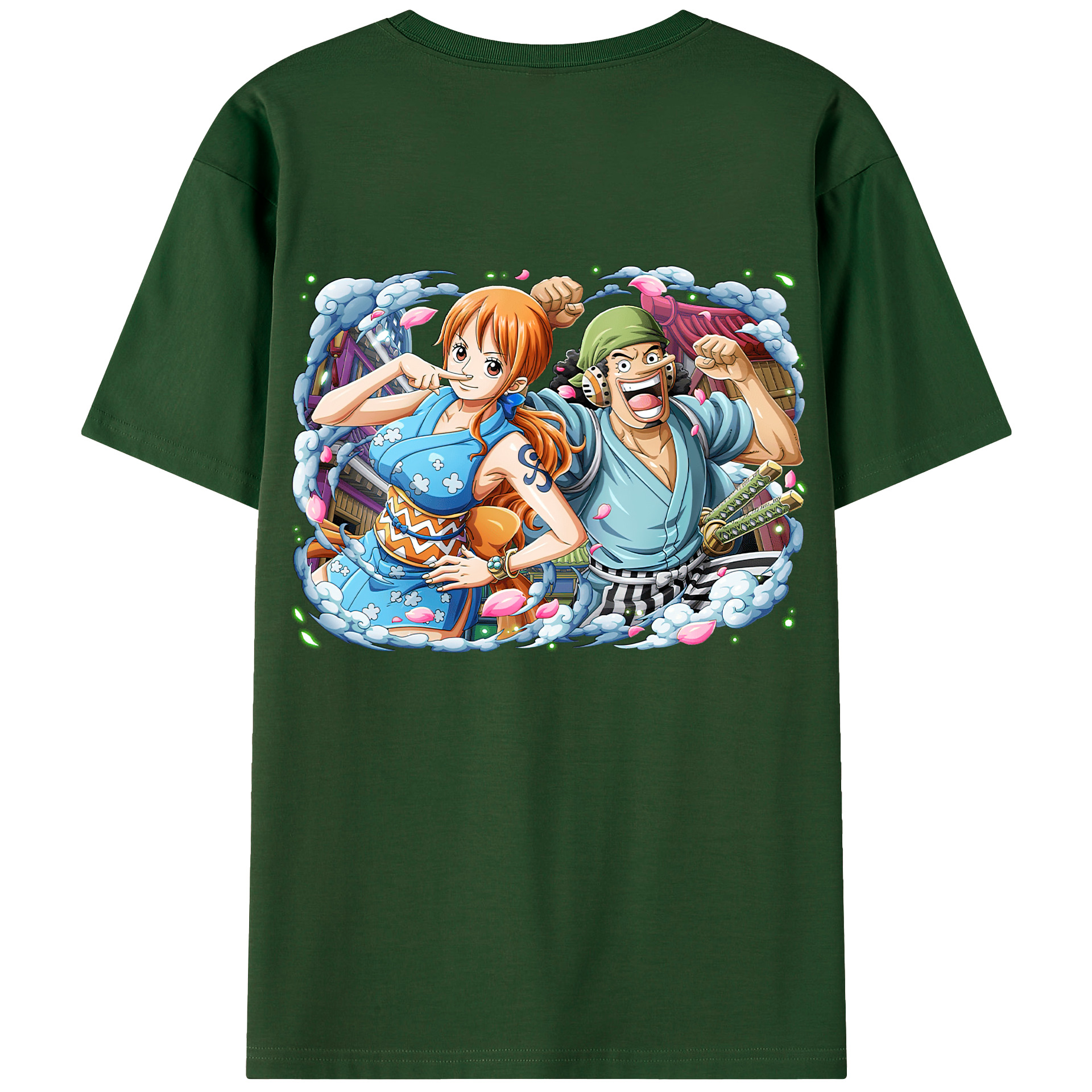 ワンピース ナミ ONE PIECE Nami 綿100％半袖Tシャツ（背面プリント）